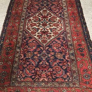 Antique tribal Persian Oriental rug